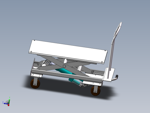 剪叉式升降机 、升降车三维图