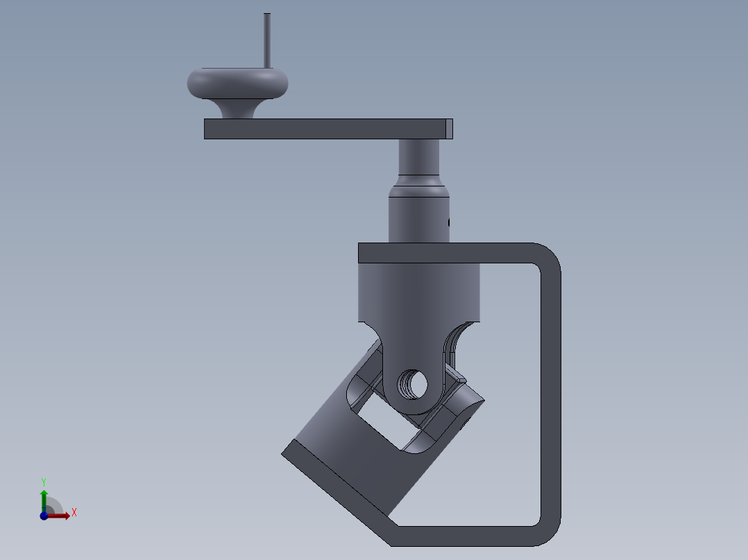 移动轨道前视图