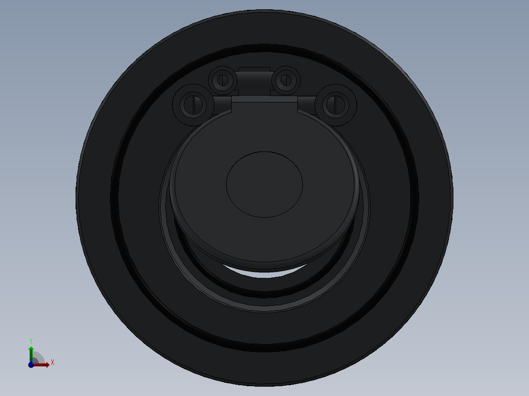 3款旋启式止回阀模型前视图