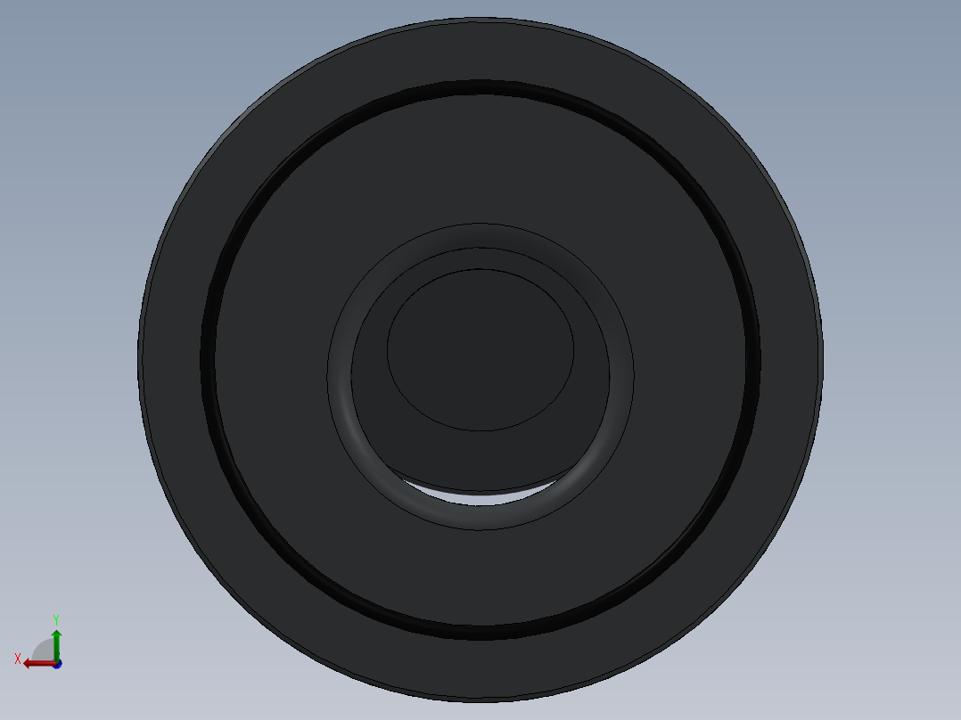 3款旋启式止回阀模型后视图