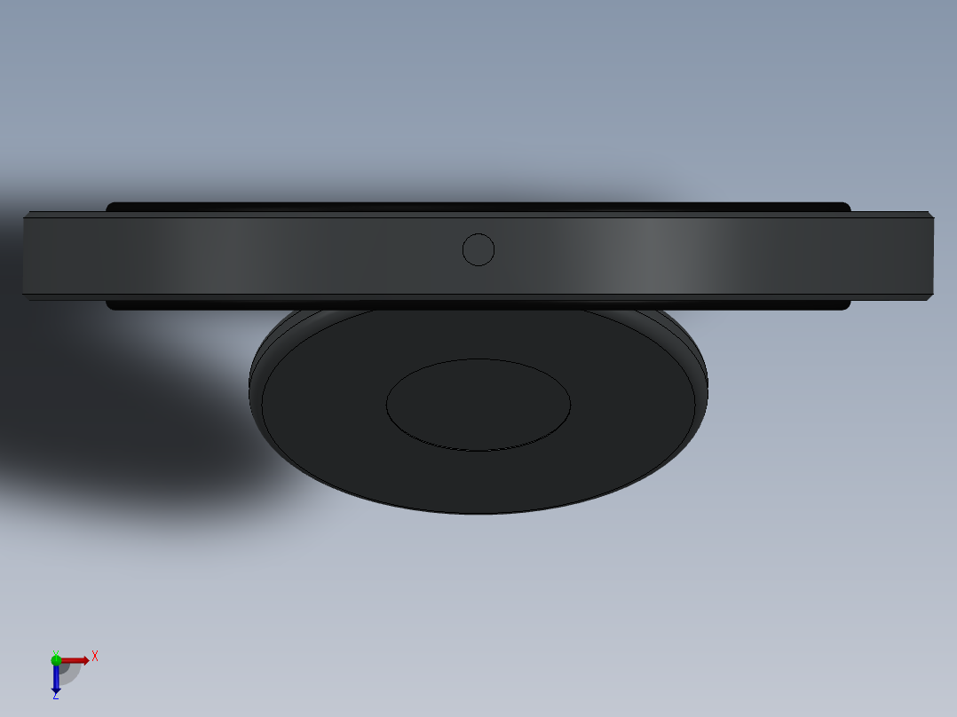 3款旋启式止回阀模型俯视图