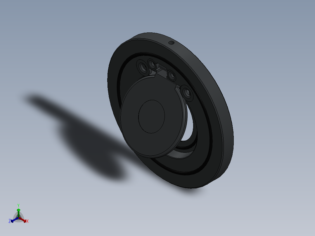 3款旋启式止回阀模型正等轴测图