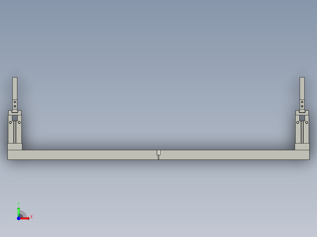 料篮夹具前视图