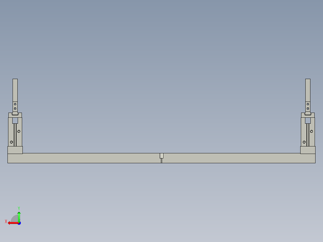 料篮夹具后视图