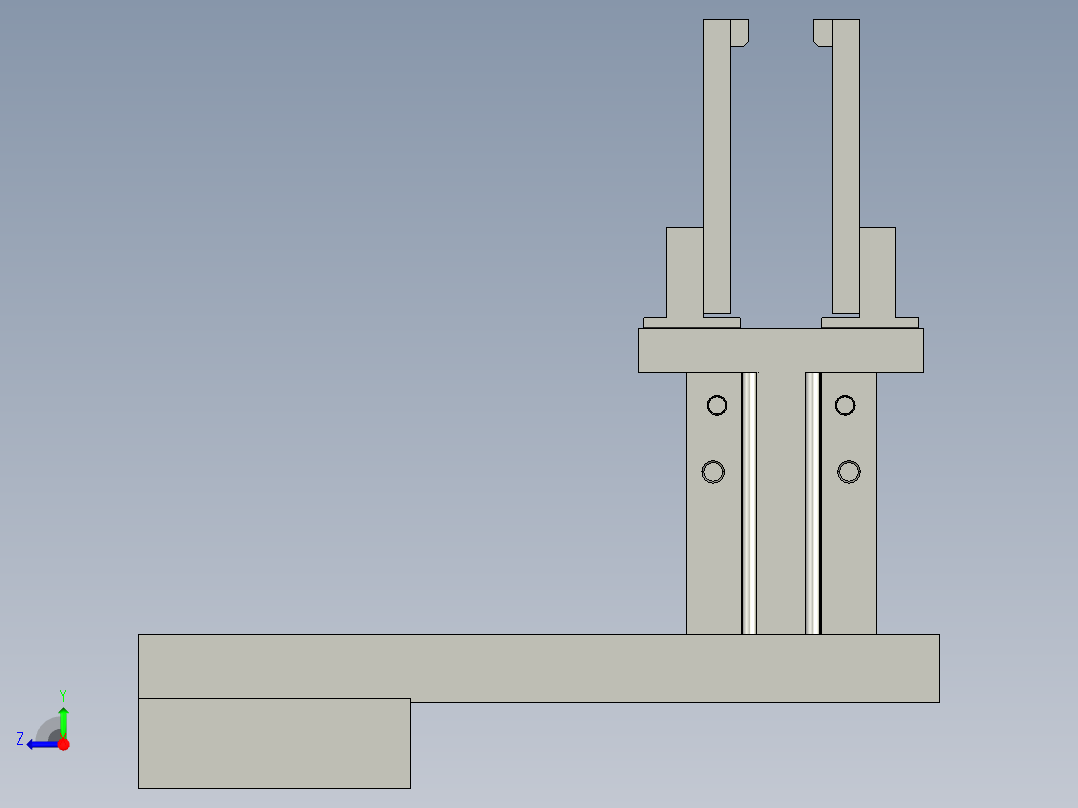 料篮夹具右视图