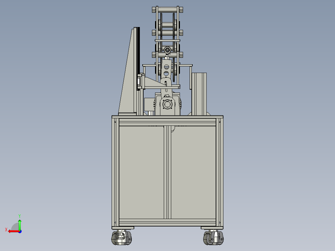 钣金件的应力消除整形机后视图