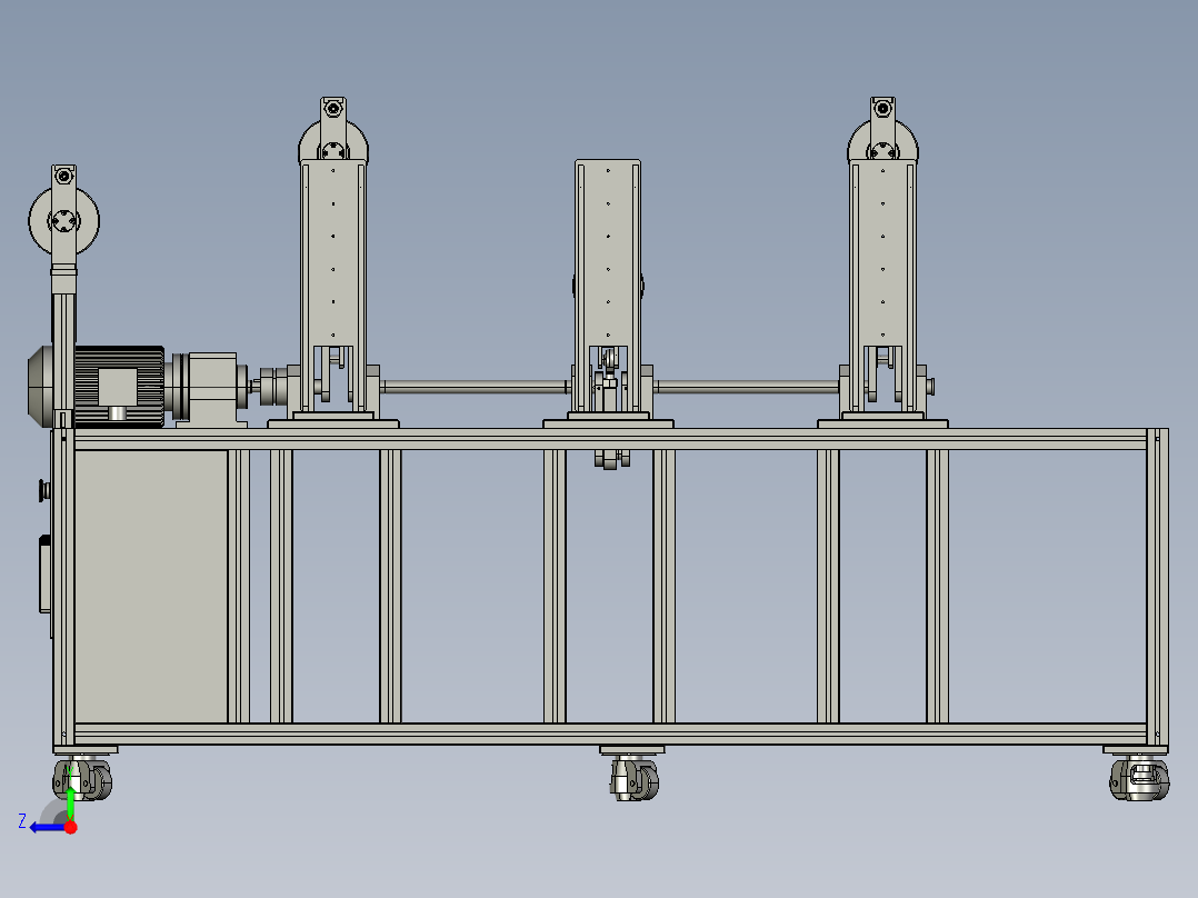 钣金件的应力消除整形机右视图