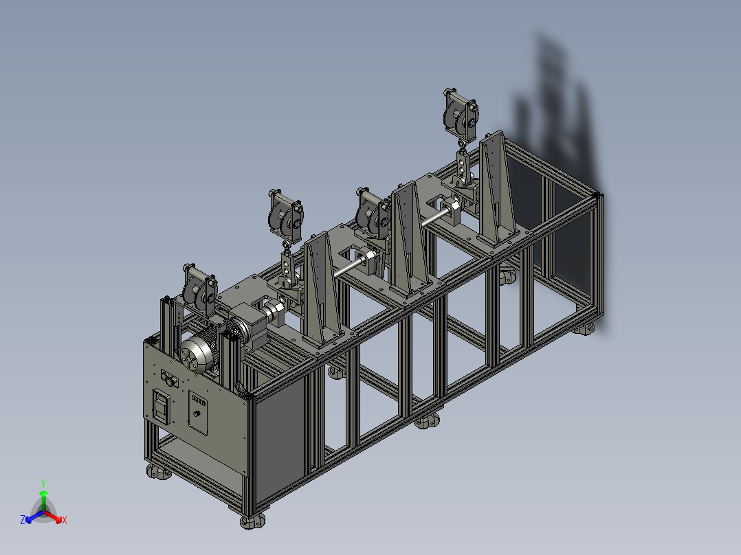 钣金件的应力消除整形机正等轴测图