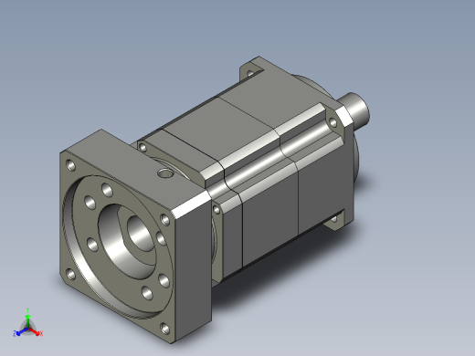 AB090AM1-015-S2-P2减速机正等轴测缩略图