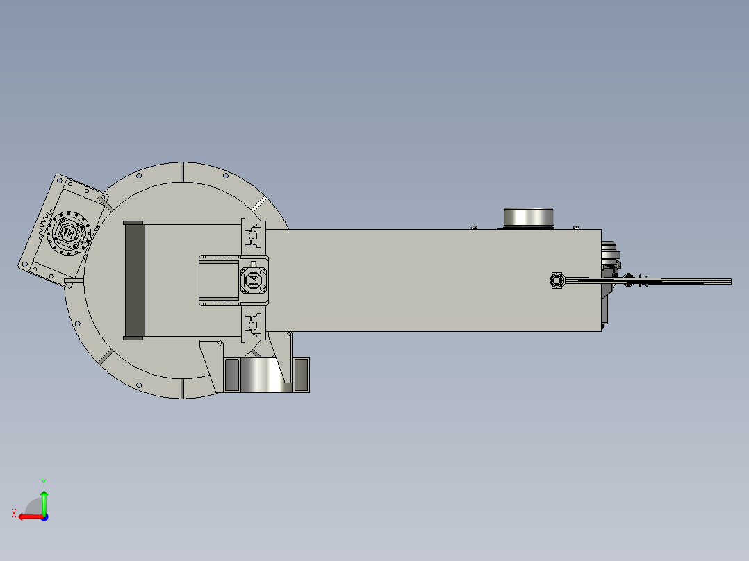 旋转C型架后视图
