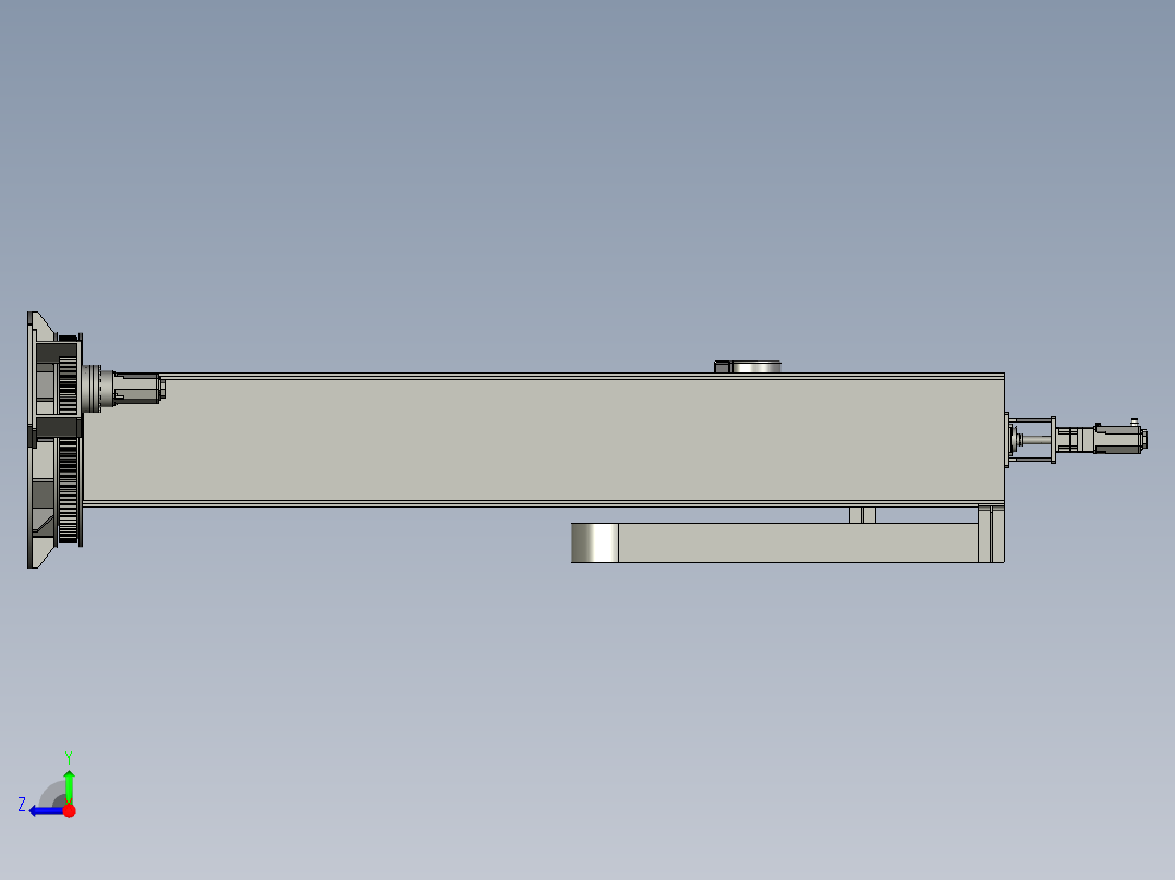 旋转C型架右视图
