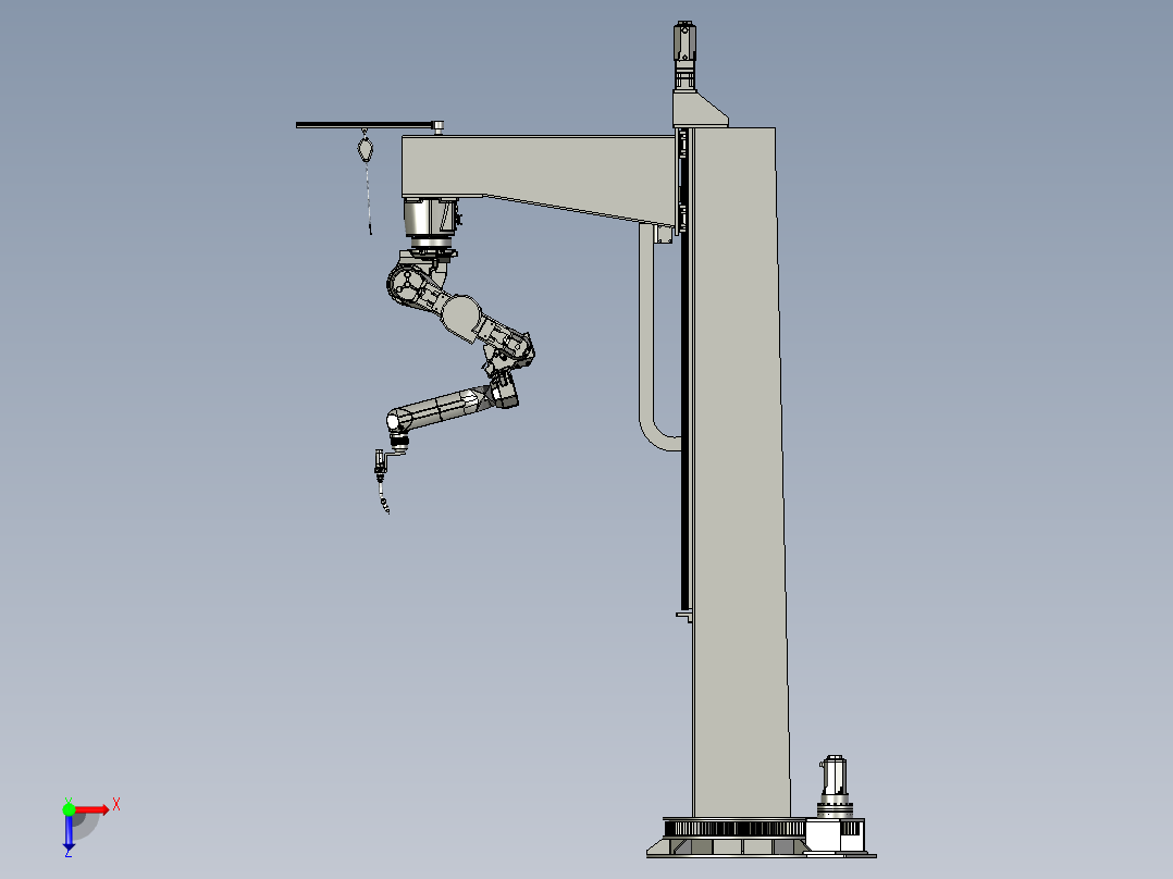 旋转C型架俯视图