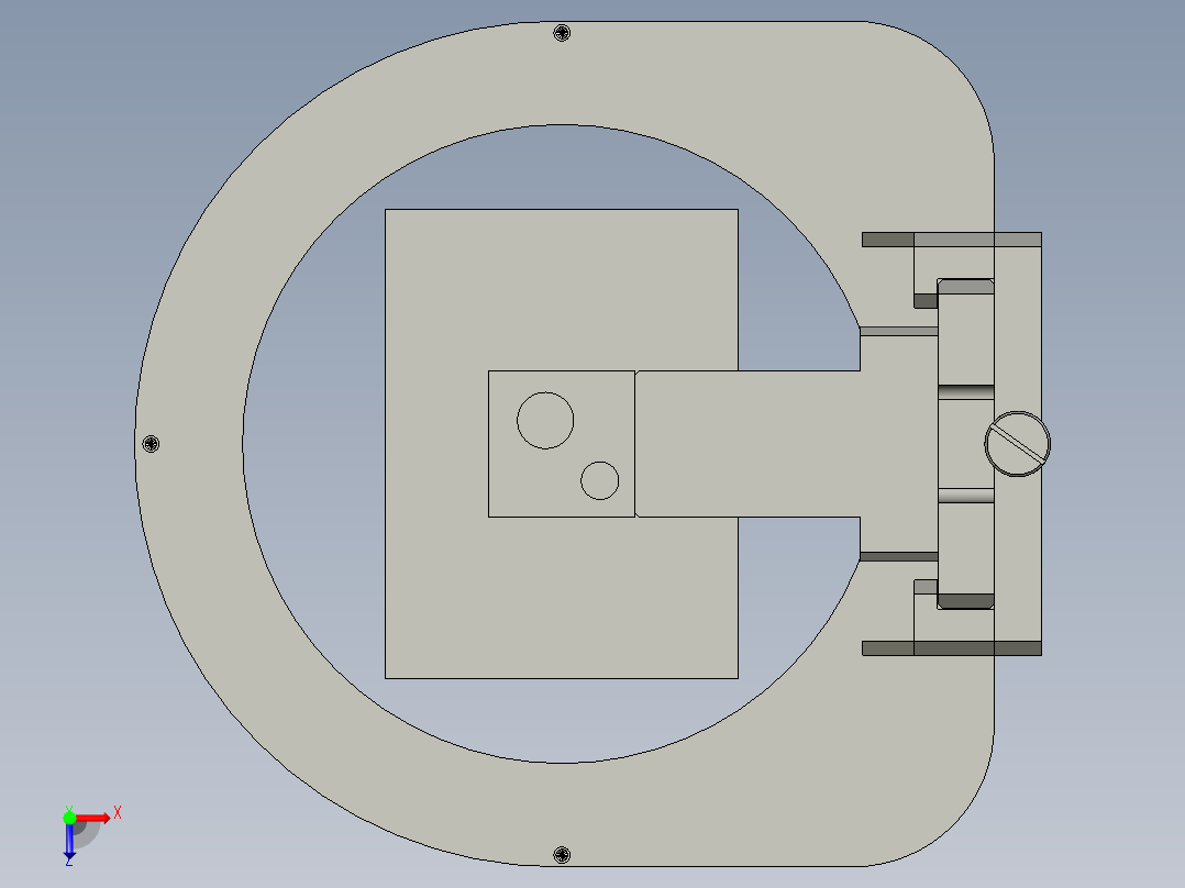 治具NUT有无视觉组件俯视图