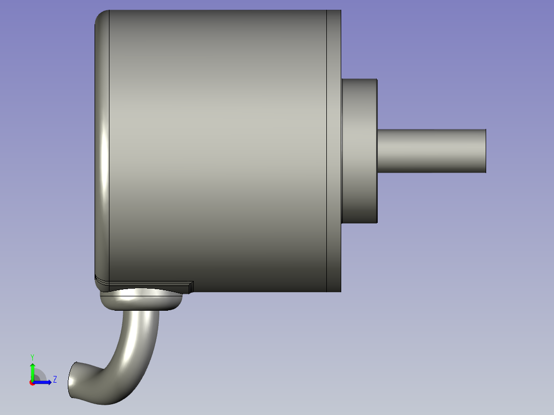 IP54-BRT38-6编码器左视图