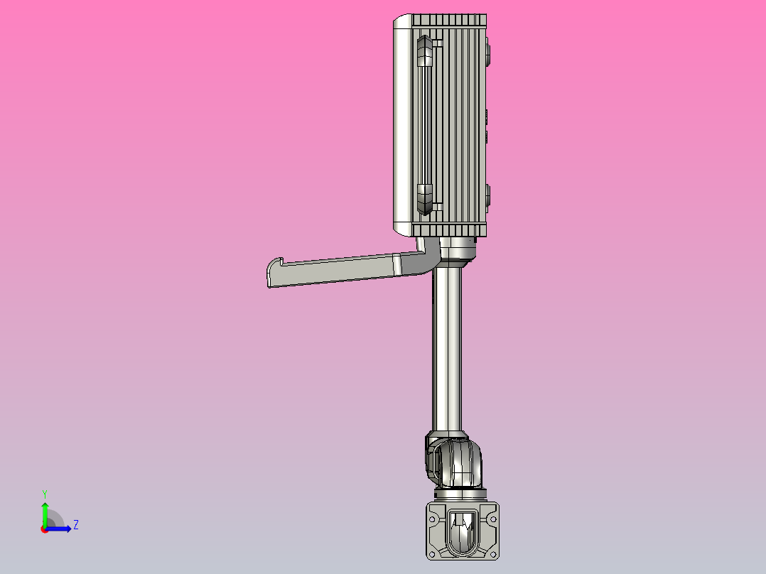 悬臂控制操控箱键盘支架-F2-墙座-转角-箱体连接器-250-300左视图