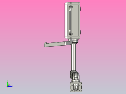 悬臂控制操控箱键盘支架-F2-墙座-转角-箱体连接器-250-300左视缩略图