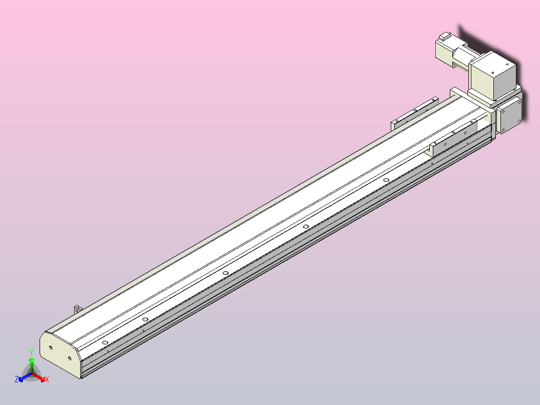 MTB10标准皮带滑台[MTB10-800-LU-P10-C3]主视图
