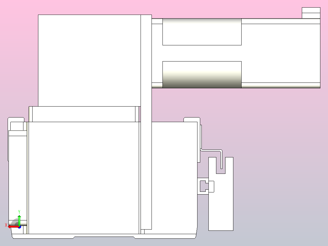 MTB10标准皮带滑台[MTB10-800-LU-P10-C3]后视图
