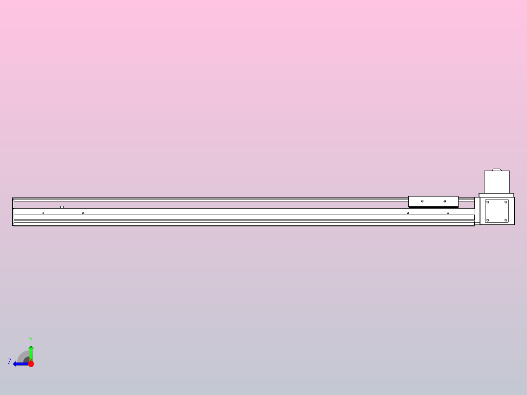 MTB10标准皮带滑台[MTB10-800-LU-P10-C3]右视图