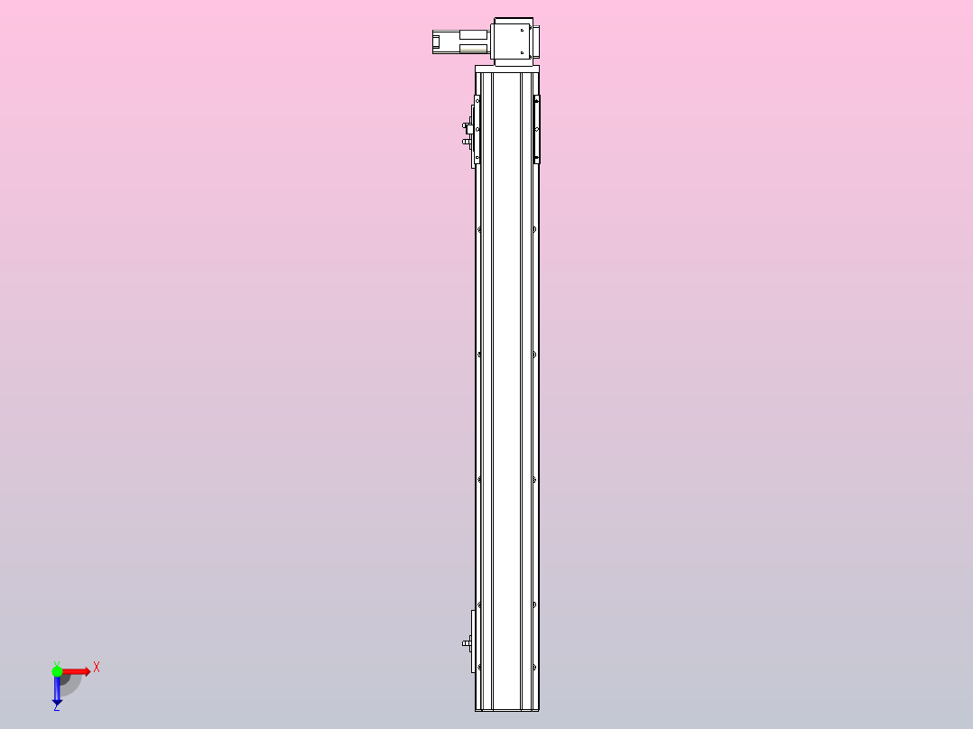 MTB10标准皮带滑台[MTB10-800-LU-P10-C3]俯视图