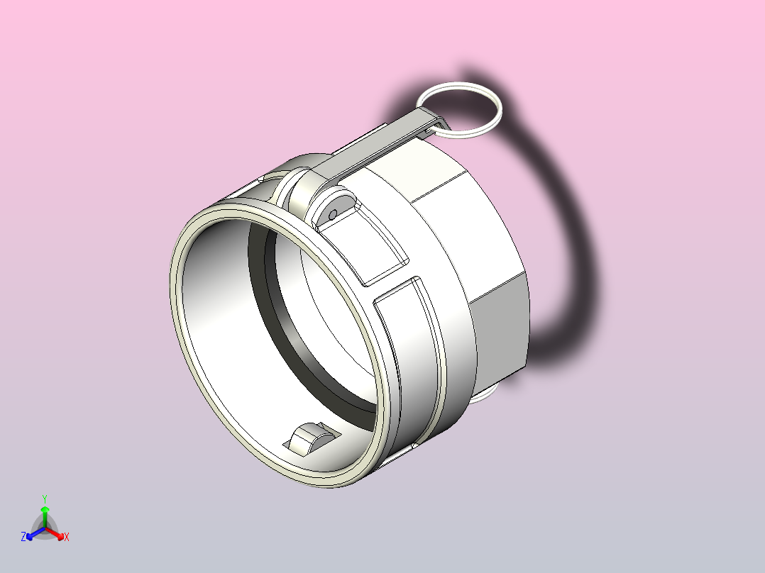 快速接头KAMLOK 633 D连接器-内螺纹4英寸NPT主视图