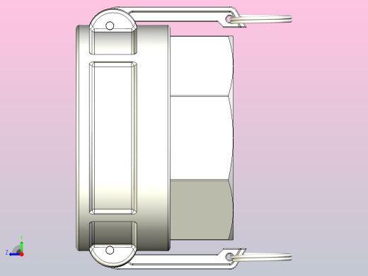 快速接头KAMLOK 633 D连接器-内螺纹4英寸NPT右视缩略图
