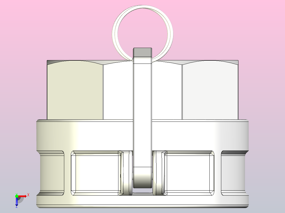 快速接头KAMLOK 633 D连接器-内螺纹4英寸NPT俯视图