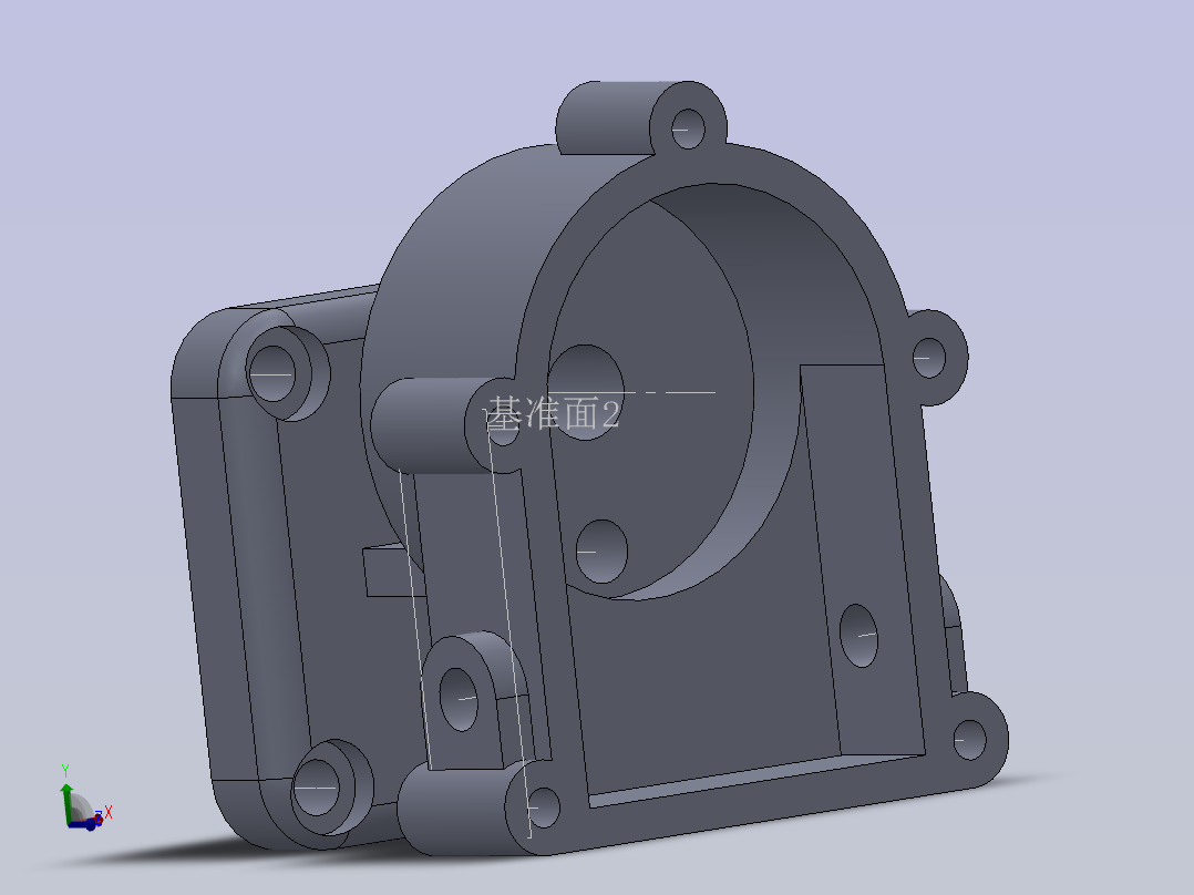 619157-泵体机械加工工艺规程及夹具设计=500(3D+2D+说明书+工艺卡）)主视图