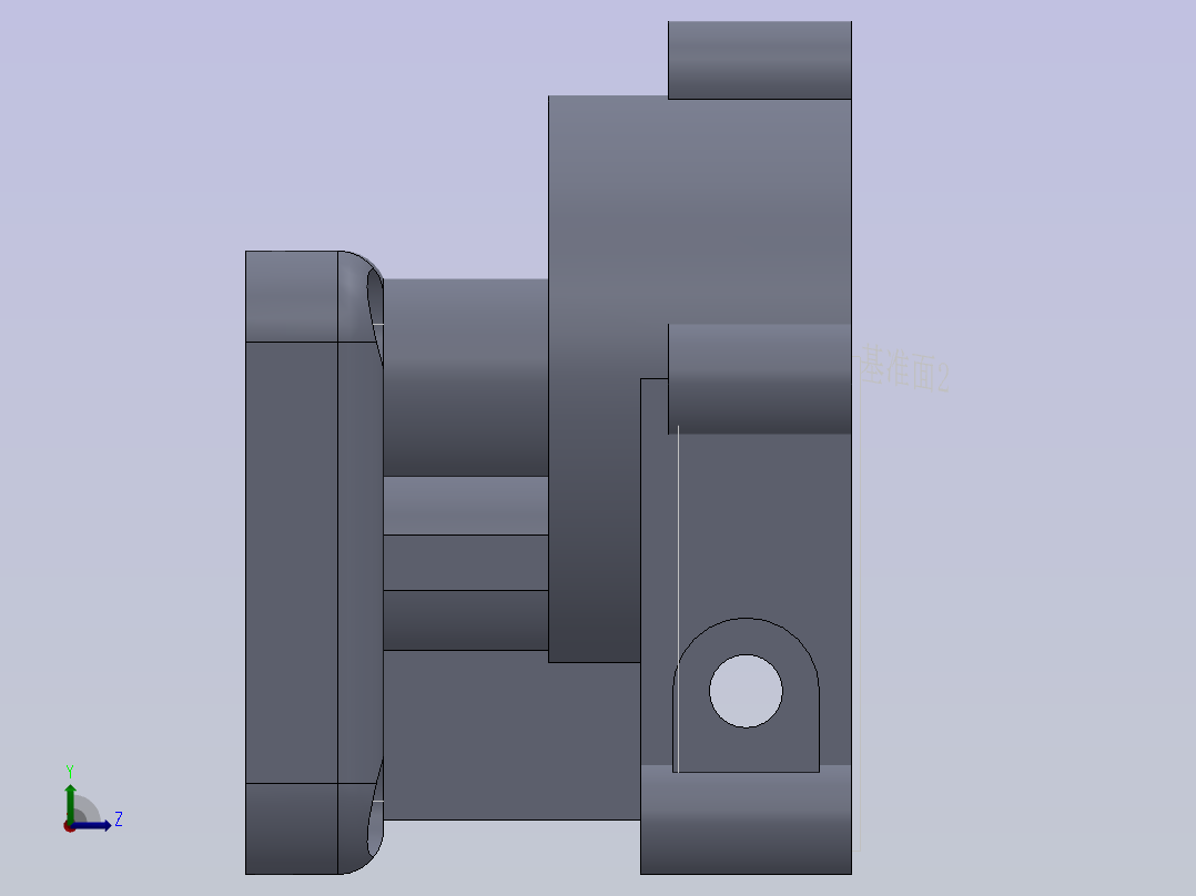 619157-泵体机械加工工艺规程及夹具设计=500(3D+2D+说明书+工艺卡）)左视图