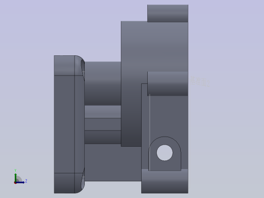 619157-泵体机械加工工艺规程及夹具设计=500(3D+2D+说明书+工艺卡）)左视缩略图