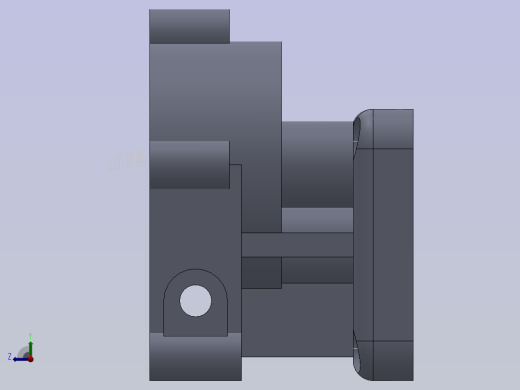 619157-泵体机械加工工艺规程及夹具设计=500(3D+2D+说明书+工艺卡）)右视缩略图