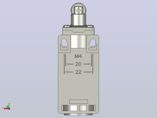 NKX3-12_ZM1行程开关三维模型202011后视缩略图