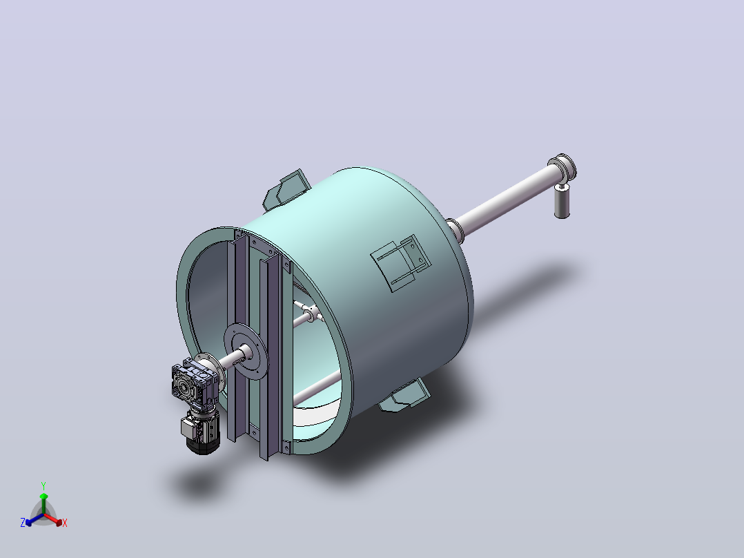 A16 1000L混合器模型正等轴测图