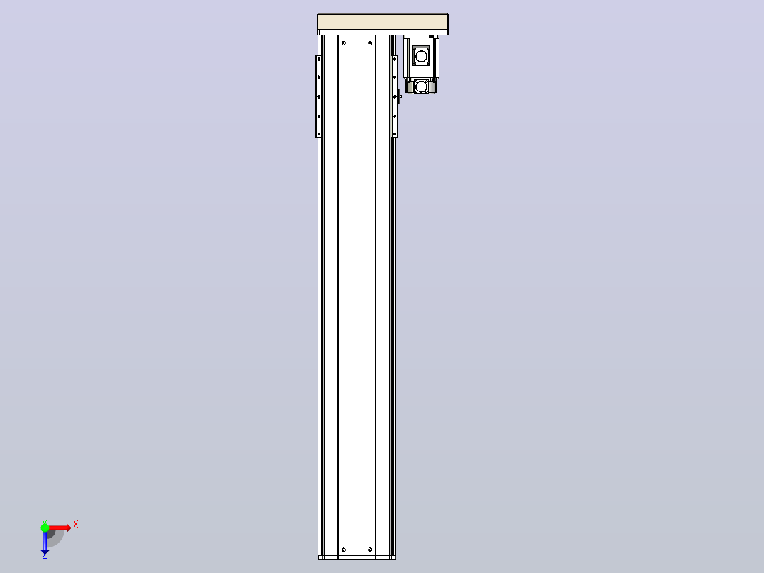 日规模组半封闭丝杆TPA-HNR-220D-3210C-L1100-ML-C-P1K-N3俯视图