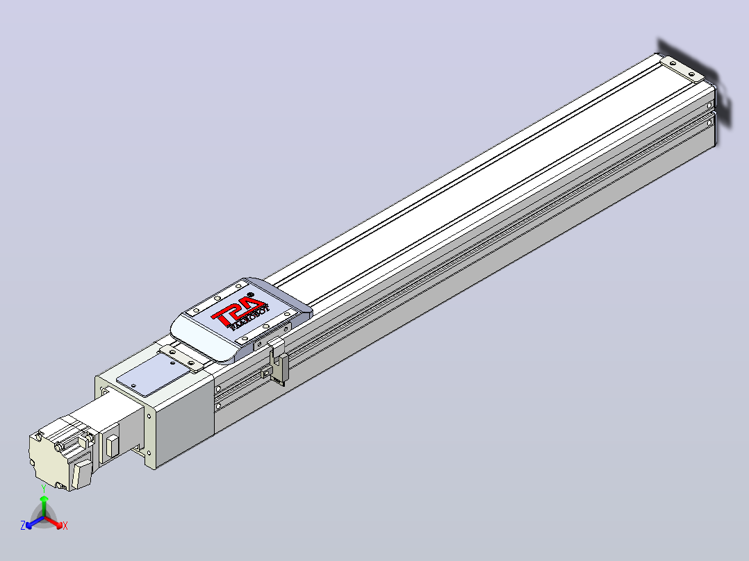 滚珠丝杠直线轴带导轨全封闭TPA-HCR-65S-1610C-L400-M-C-P10-N3主视图