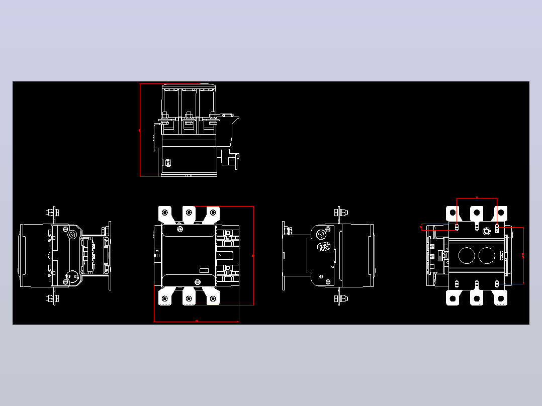 NC7-205交流接触器外形安装尺寸图202204