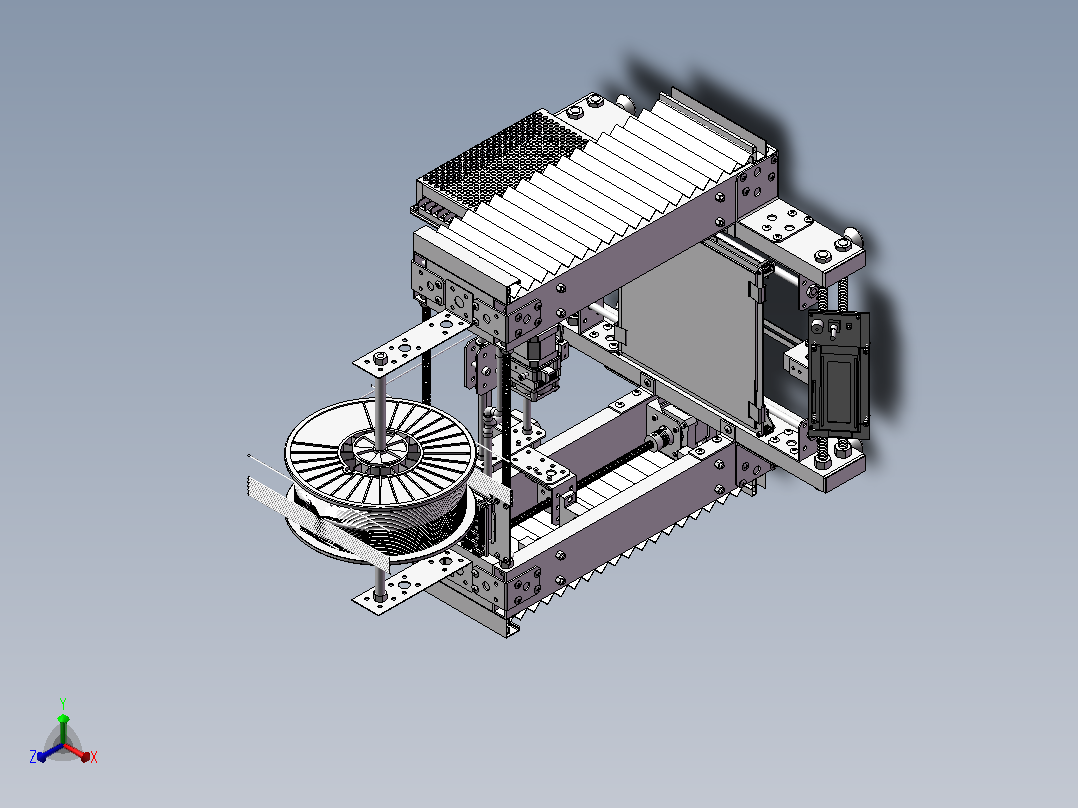 Prusa V1.3-3D打印机正等轴测图