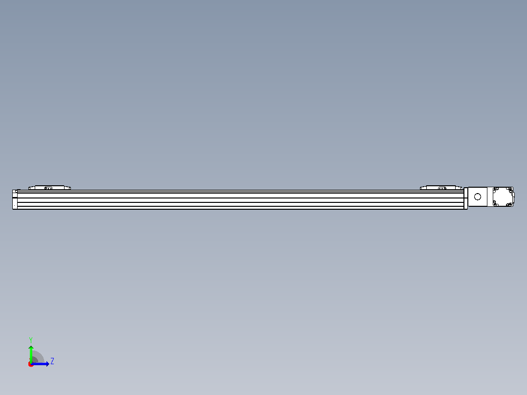 皮带直线轴双滑块型TPA-GCBS-80-P60-L550-QR-M20-N3左视图