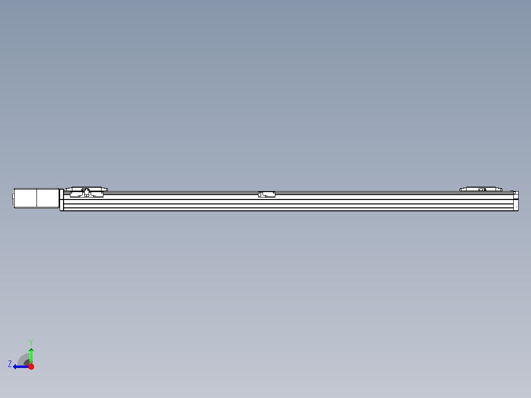 皮带直线轴双滑块型TPA-GCBS-80-P60-L550-QR-M20-N3右视图