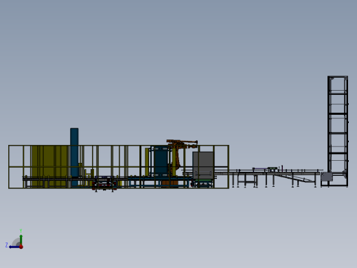 全自动码垛缠绕包装生产线右视缩略图