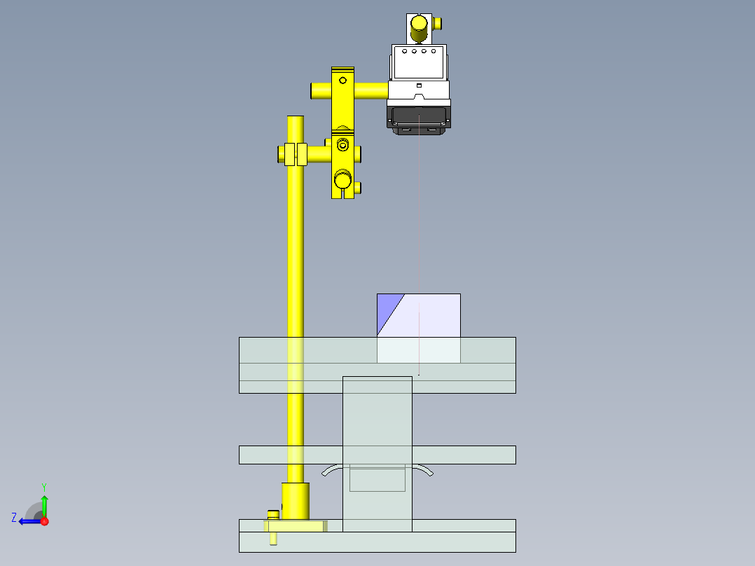 方向判断机构右视图