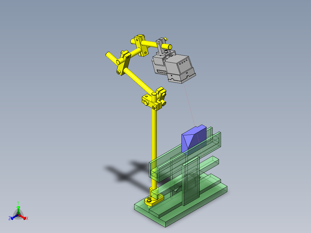 方向判断机构正等轴测图