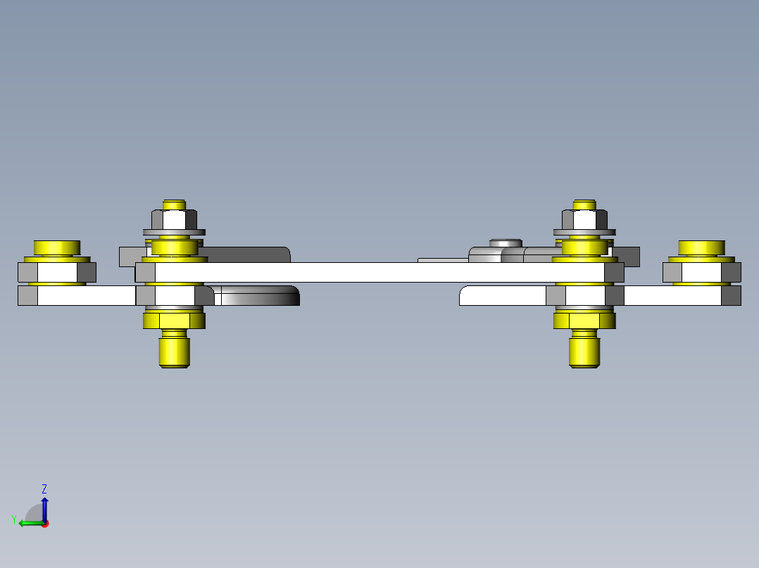 工件的分离供给机构左视图