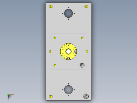 基于旋转驱动器的直线运动机构俯视缩略图
