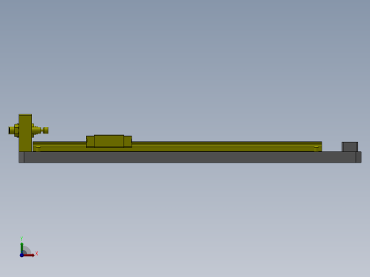气缸直线运动机构前视缩略图