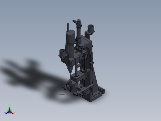 螺丝枪打螺丝机构sw16正等轴测缩略图