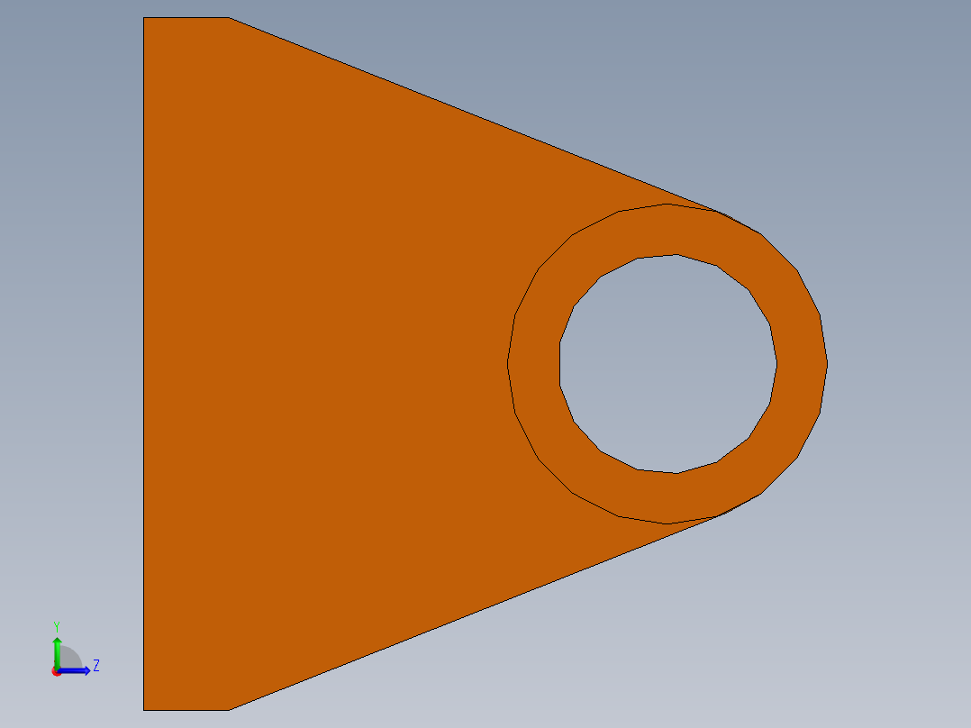 轮架结构设计左视图