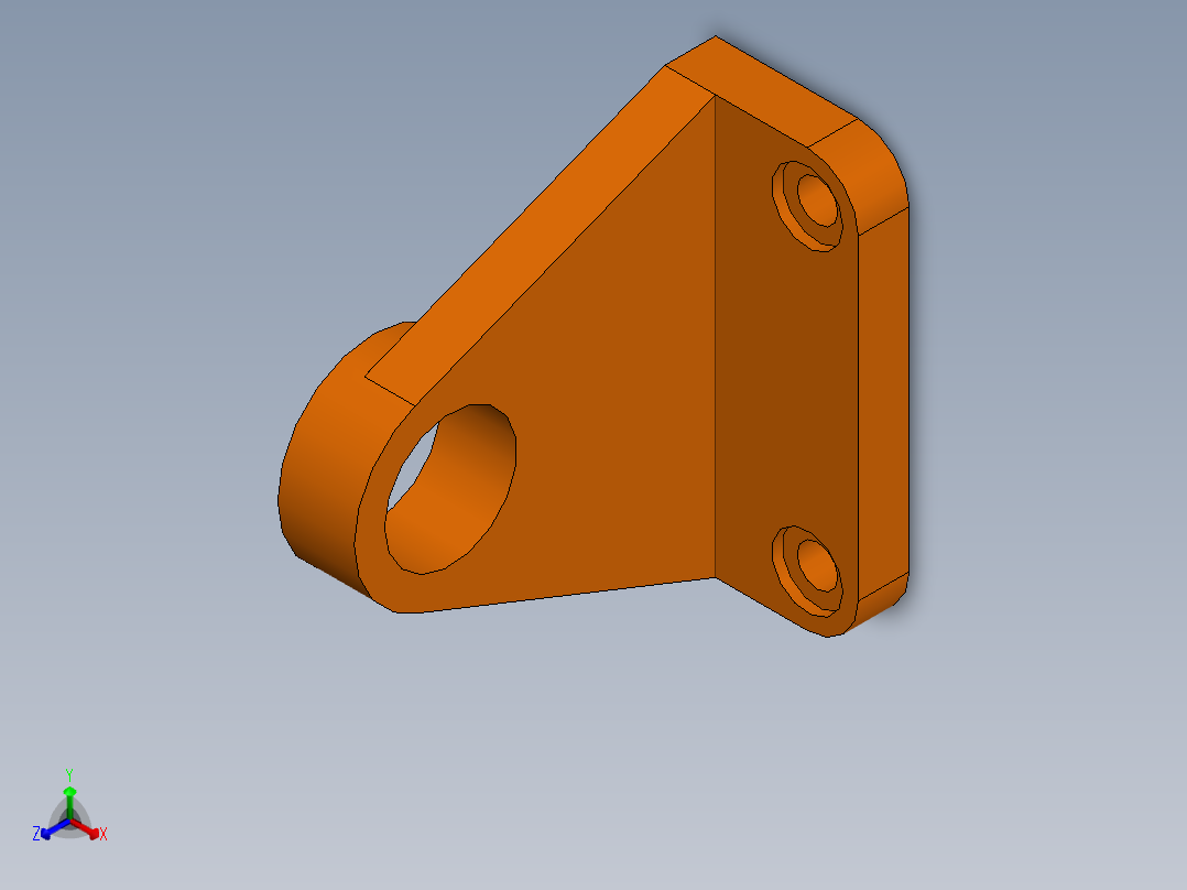 轮架结构设计正等轴测图