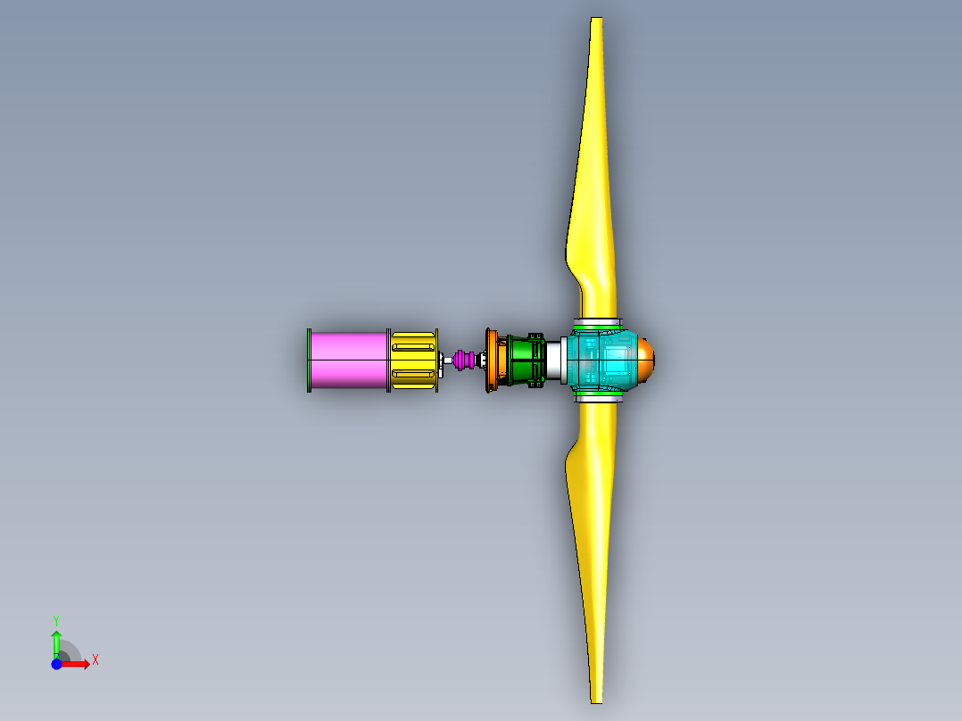 潮汐流能发电机组355059前视图