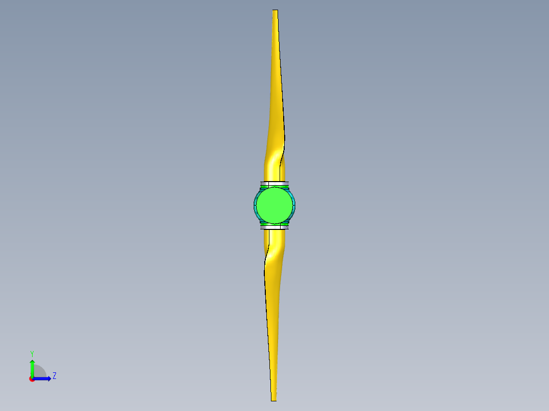 潮汐流能发电机组355059左视图